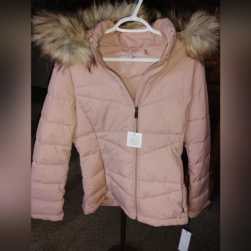 NWT Calvin Klein Pink Winter Jacket Sz. M